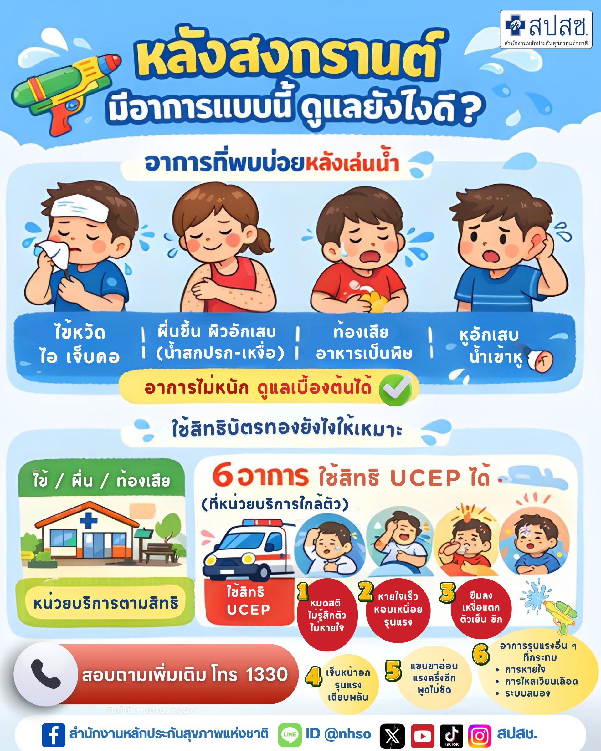 หลังสงกรานต์มีอาการแบบนี้ ดูแลยังไงดี