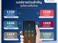 รวมเบอร์สายด่วนสำคัญที่ควรมีติดโทรศัพท์!